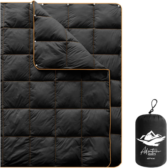 Mini Camping Blanket Lightweight Puffy Camp Blanket