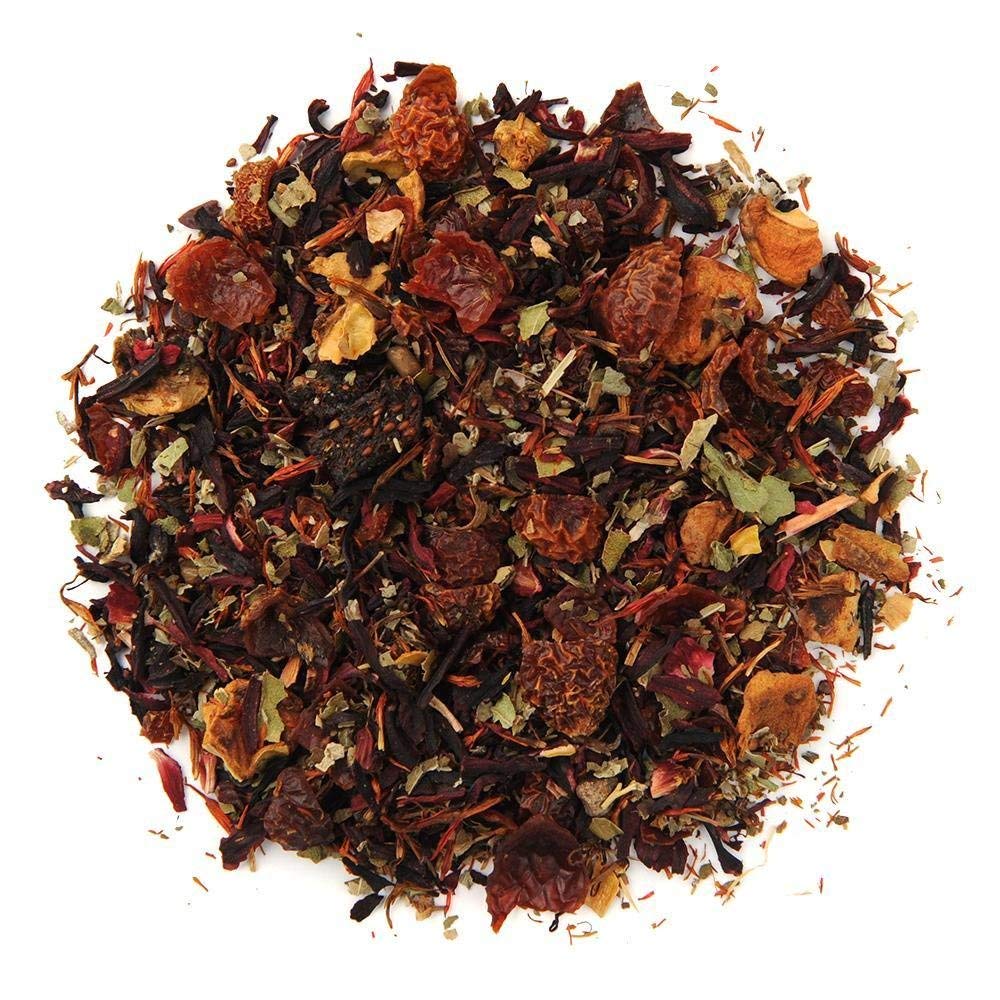 Positively Tea, Organic Very Berry Citrus, Herbal Tea, Loose Leaf, 16 Ounce