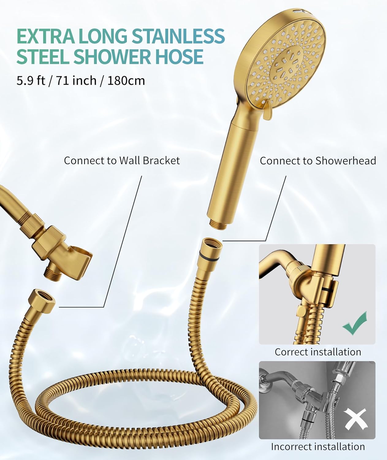SR SUN RISE Filtered Shower Head with Handheld High Pressure 9 Spray Mode Showerhead Detachable Shower Head Water Softener Filters Beads for Hard Water Remove Chlorine 1 Filter Chrome