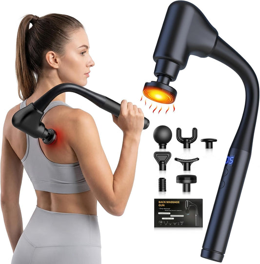 AERLANG Massage Gun with Heat Extension Handle Massager Birthday Gifts