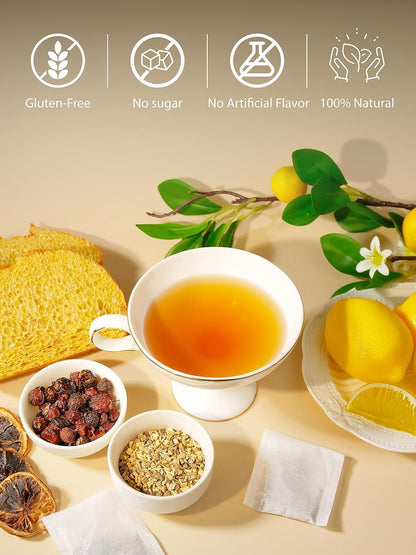 TeeLux Milk Thistle Tea Bags, Natural Milk Thistle Seed Tea, Mild & Mellow Taste, Caffeine Free, 100 Count