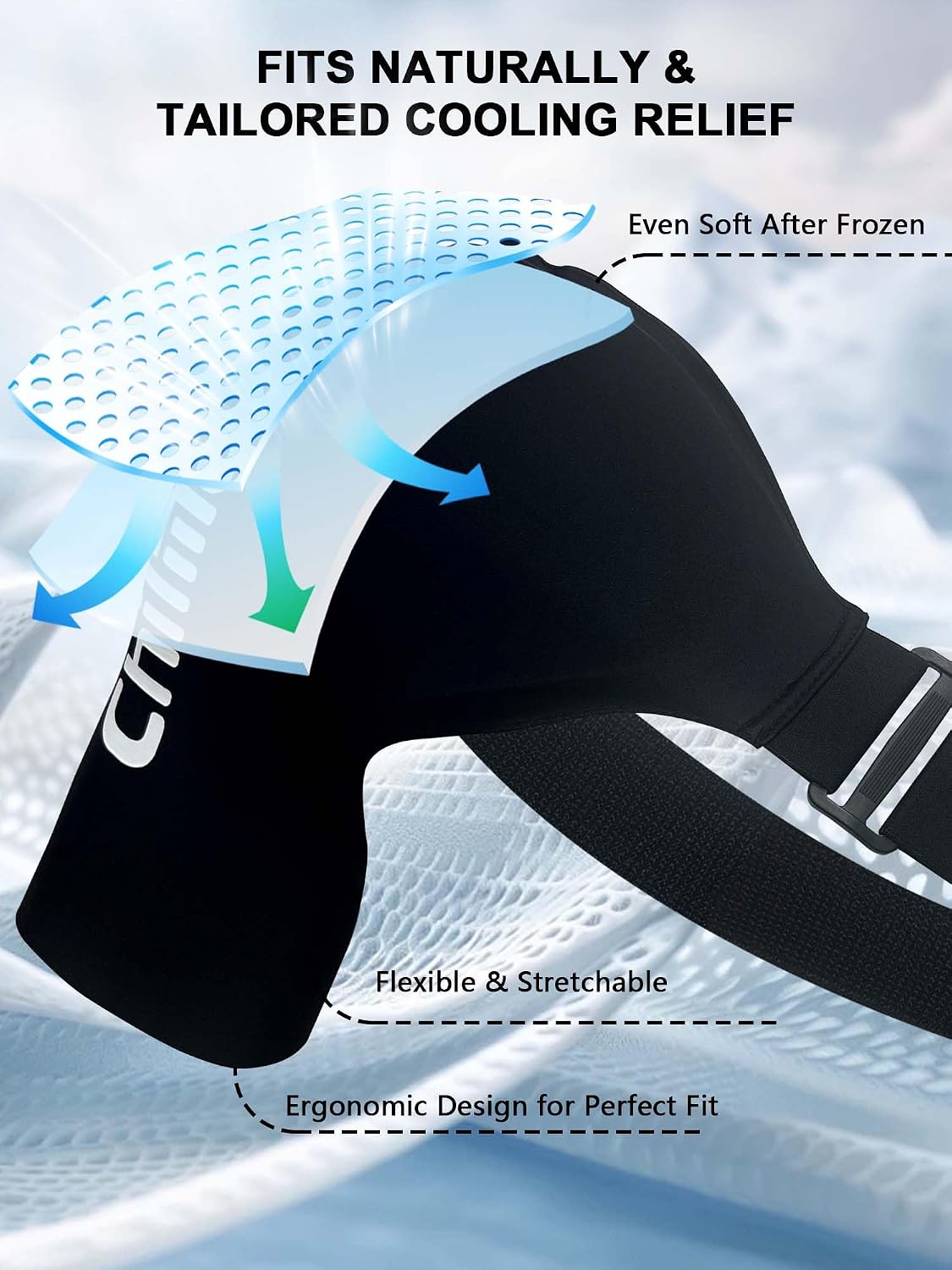 Shoulder Ice Pack Wrap for Rotator Cuff Cold Therapy Brace