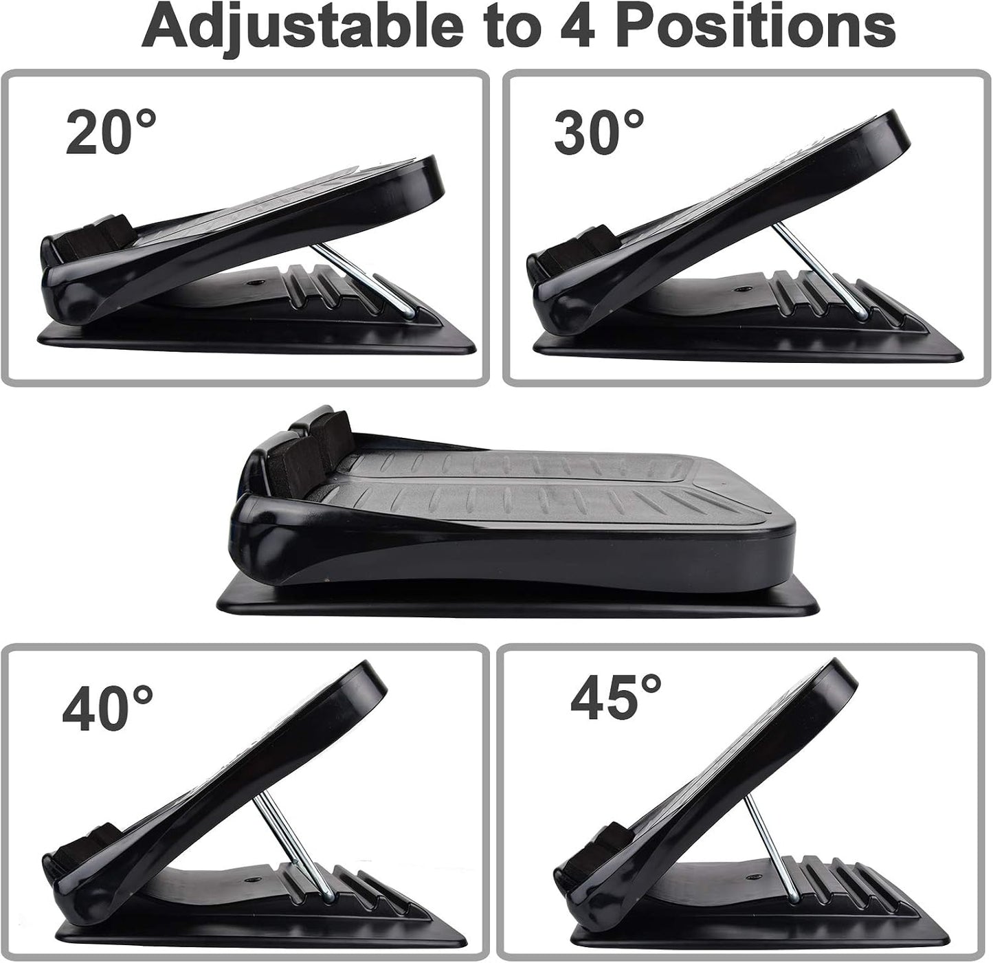 Slant Board, Calf Stretcher Ankle and Foot Incline Board for Stretching Tight Calves or Plantar Fasciitis Adjustable 4 Level (330 lb Capacity), Strength Training Equipment Leg Machines