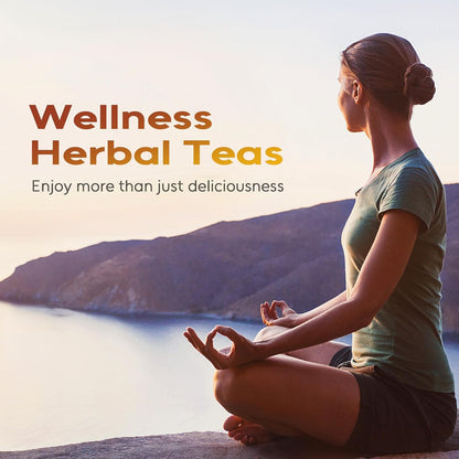 FullChea - Rooibos Tea Bags, 60 Counts - Premium South African Natural Rooibos - Non-GMO - Caffeine-Free - Antioxidant-Rich & Supports Digestion