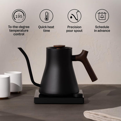 Fellow Stagg EKG Pro Gooseneck Electric Kettle, Brew Timer, 0.9 Liter