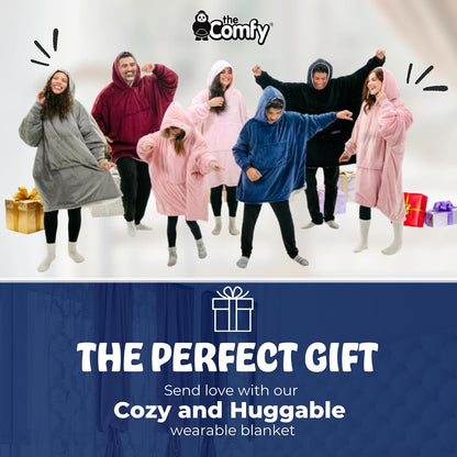 THE COMFY Original | From Shark Tank | Patented | Oversized Sherpa Wearable Blanket Hoodie| Gift for Women & Men | One Size