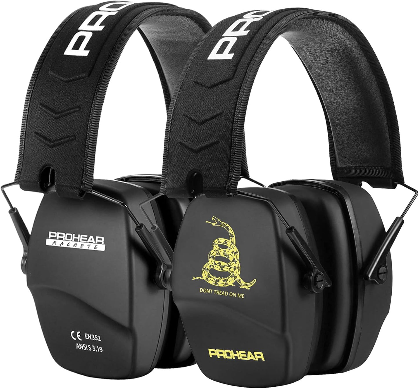 PROHEAR 016 Shooting Ear Protection Earmuffs 2 Pack, NRR 26dB for Gun Range, Hunting -Black and Green