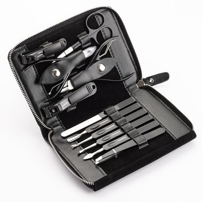 FAMILIFE Stainless Steel Manicure Set 11-in-1 Professional Nail Clipper Kit