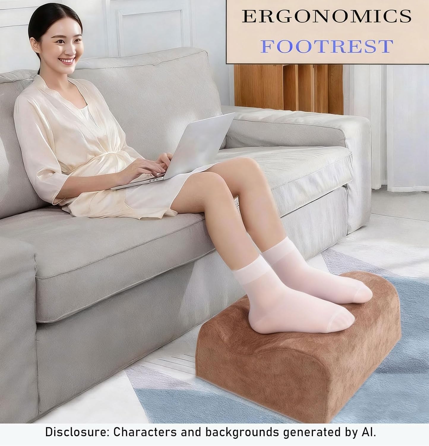 Work Foot Rest Under Desk,Comfort Foot Rest for Couch | Foot Rest For Under Desk at Work,At Soft Ergonomic Footrest,Support Foot Pillow,Heel Chair,Leg Elevation Pillow blue