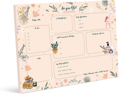 Bliss Collections Weekly Planning Pad, To Do List Notebook - Undated Tear-Off Sheets Notepad - Work Calendar, Organizer, Scheduler for Goals, Tasks - Minimalist, 8.5" x 11", 50 Sheets