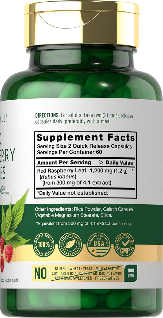 Carlyle Red Raspberry Leaf Capsules | 120 Count