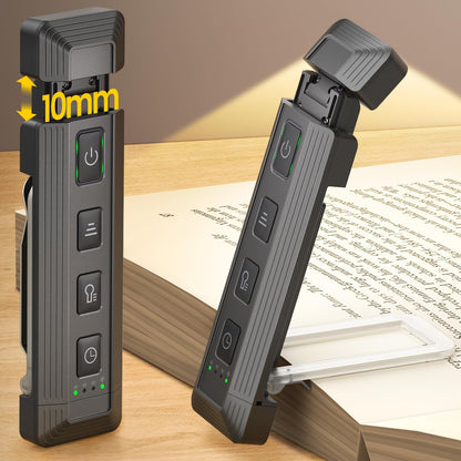 Glocusent Extendable Book Light, Full-Page USB Rechargeable Reading Light