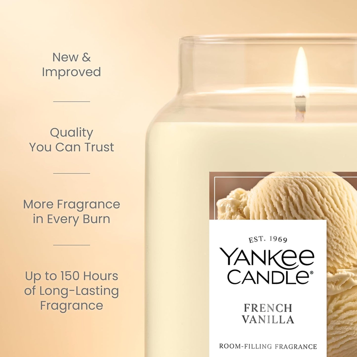 Yankee Candle Vanilla Cupcake Scented Candle, 22oz Large Jar