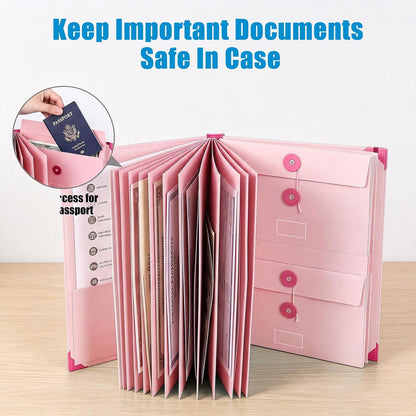 in Case I Die Binder with Labels – Important Document Organizer for Families, End of Life Planner & Estate Planning Folder for Final Wishes, Medical & Home Records (Pink)