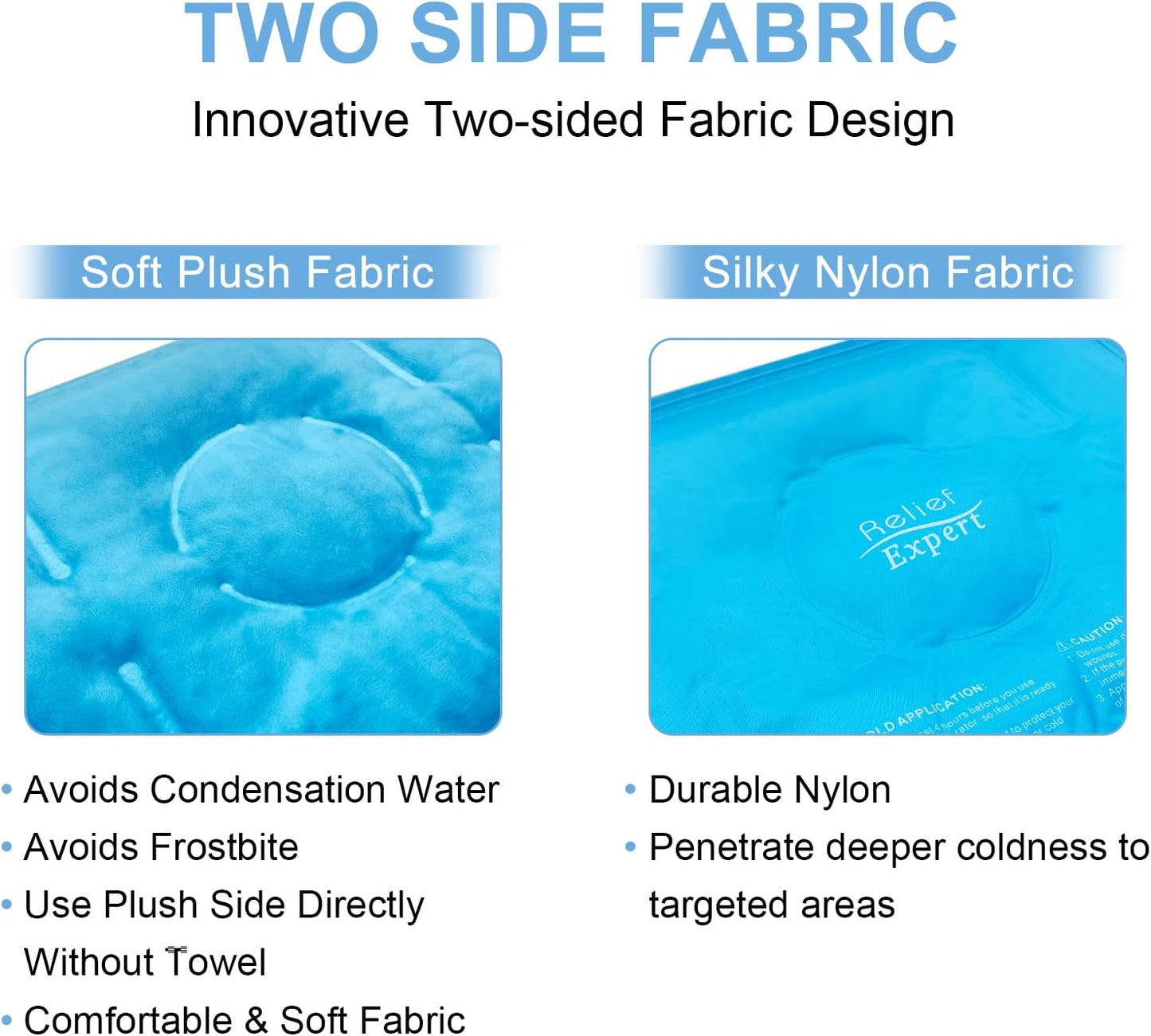 Relief Expert Knee Ice Pack Wrap Around Entire Knee, Large Ice Pack for Leg Soothing Discomfort, Reusable Ice Wraps with Cold Compress for Musclar Relaxation, Post-Workout Recovery,L