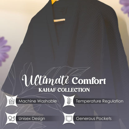 Waffle Knit Lightweight Kimono Spa & Bath Robes for Women and Men - Quick Dry - Soft