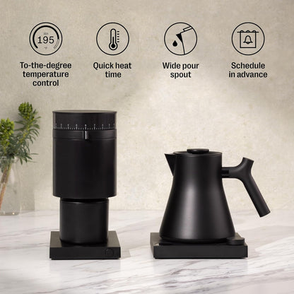 Fellow Corvo EKG Pro Small Electric Tea Kettle for Coffee, 0.9 Liter