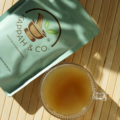 Kappah & Co Organic Fennel Powder Sachets | Herbal Drink | Stomach Ease | 16 Count