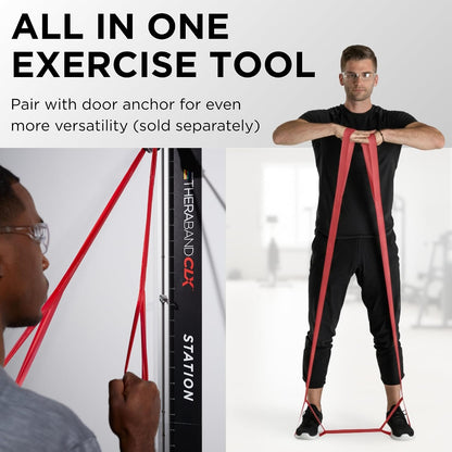 THERABAND CLX Resistance Band with Loops, 5-Foot Band