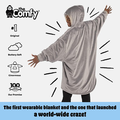 THE COMFY Original | From Shark Tank | Patented | Oversized Sherpa Wearable Blanket Hoodie| Gift for Women & Men | One Size