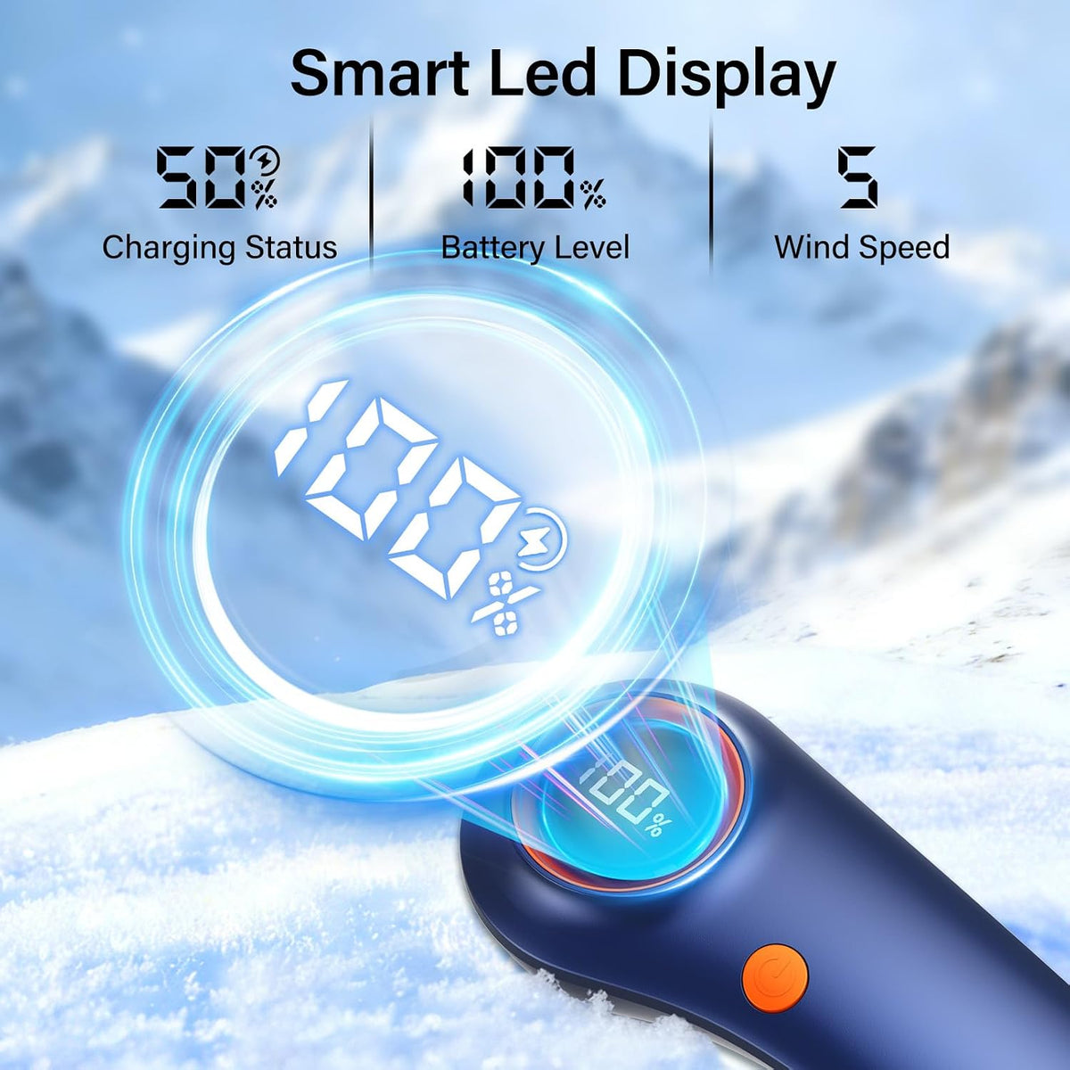 Portable Neck Fan, Neck Fans That Blow Cold Air, 5000mAh 5 Speeds Bladeless Wearable Personal Fan, USB Rechargeable Battery Operated Cooling Neck Fan, Quiet Hands Free Fan for Travel