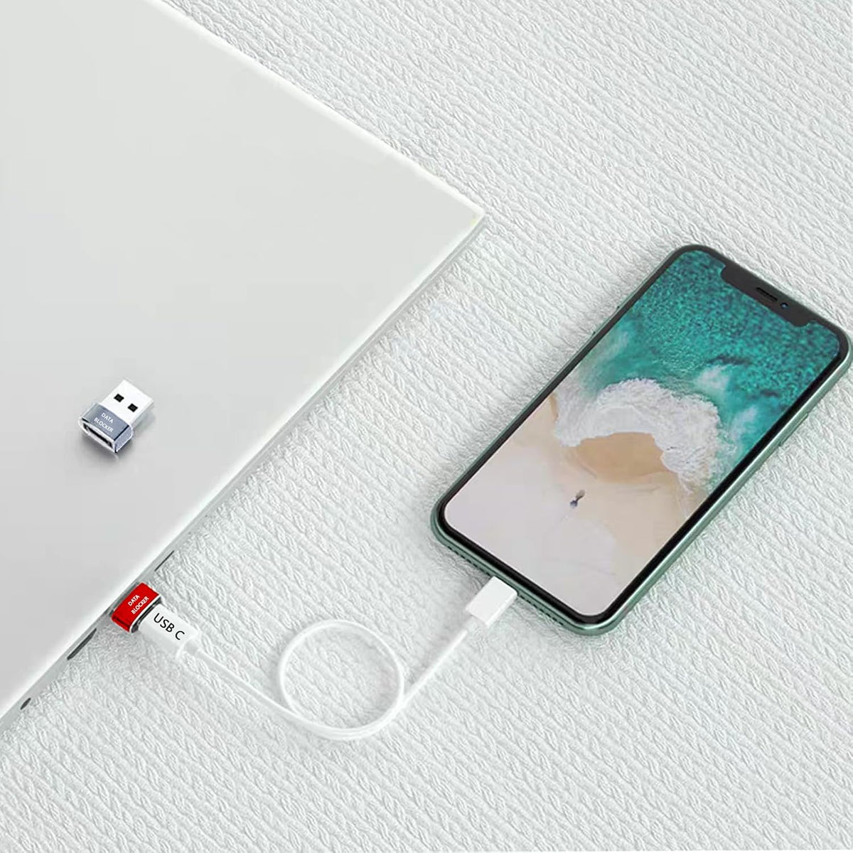 USB Data Blocker USB C Data Blocker for iphone15 16 17—Charge-Only