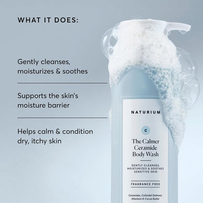 Naturium The Smoother Glycolic Acid Exfoliating Body Wash, Soft & Smoothing Cleanser, 16.9 oz