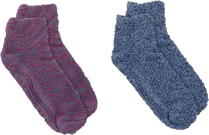 Dr. Scholl's Womens Low Cut Soothing Spa - Lavender & Vitamin E Infused 2 3 Pair Packs Bottom Grippers Sock, Blue, Pink/Blue, 4-10 US