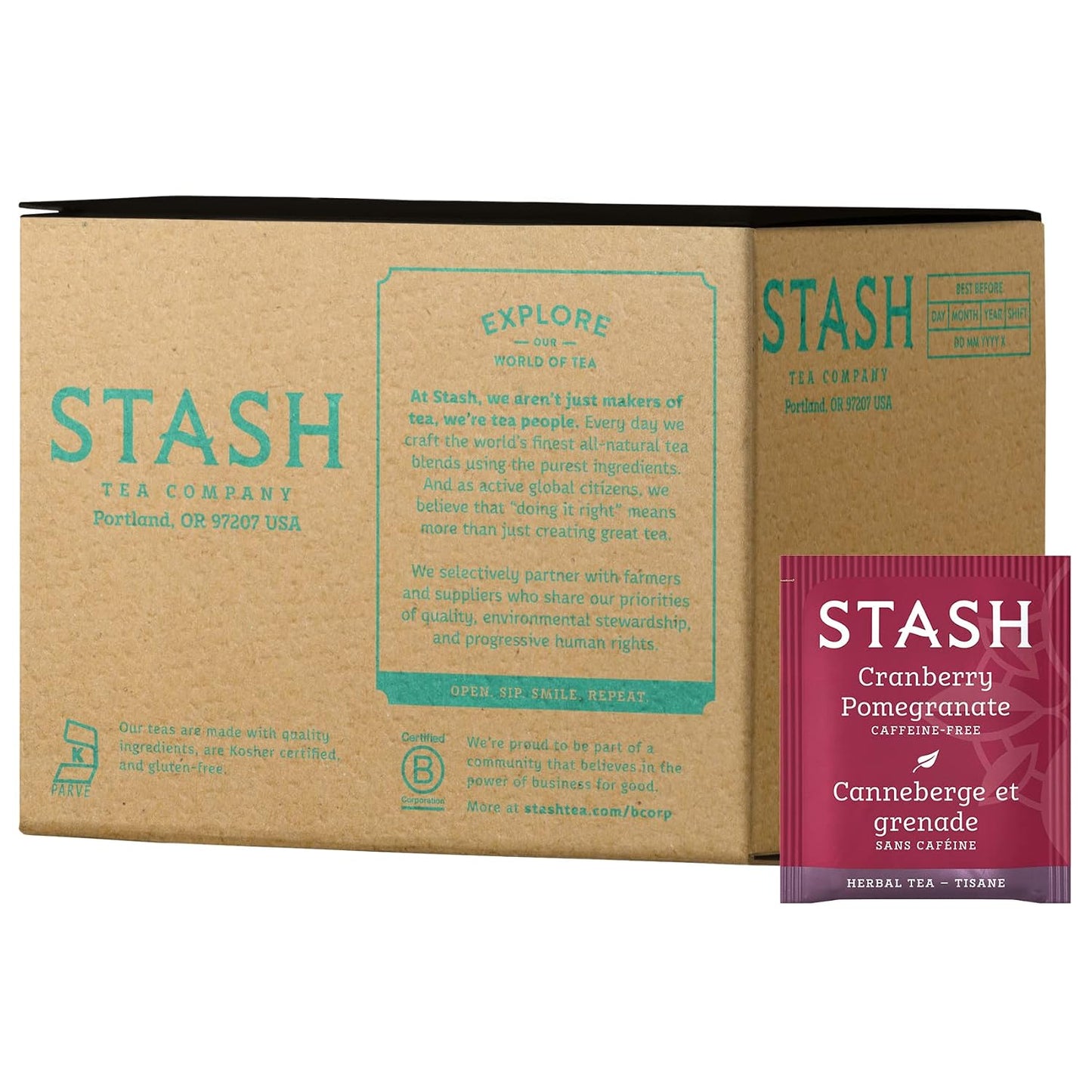 Stash Tea Chamomile Herbal Tea, 100 Count (packaging may vary) - Colors B