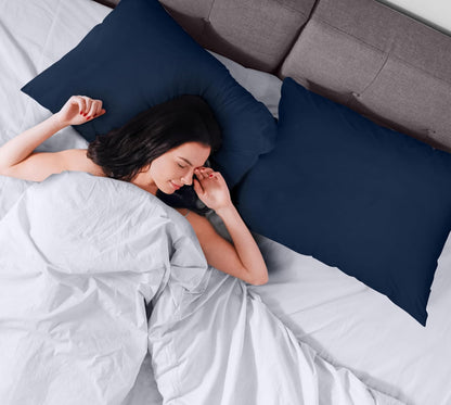 Utopia Bedding Premium 100% Waterproof Pillow Protectors with Zipper Standard Size (Set of 4), Bed Bug and Dust Mite Proof Zippered Pillow Covers, Pillow Encasement Cases, Gray