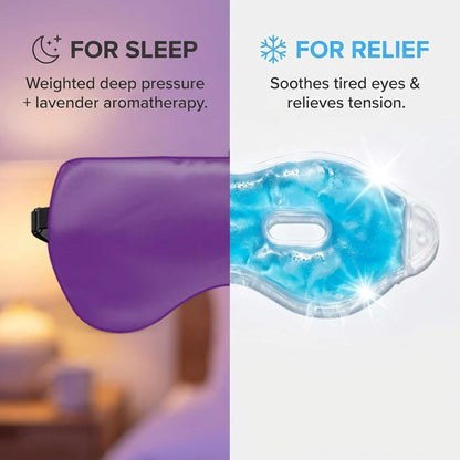 ASUTRA Silk Eye Pillow for Sleep, Black - Filled w/Lavender Buds (One Size)