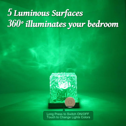 Ocean Wave Projector Light, 16 Color LED Ambient Lighting with Remote