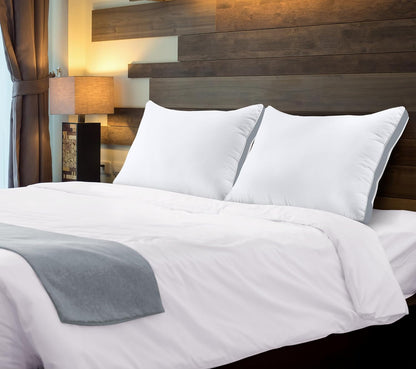 Utopia Bedding Down Alternative Bed Pillows for Sleeping Queen Size (White), Set of 2, Soft & Fluffy Pillow with Cooling, Hotel Quality, Gusseted Pillow for Back, Stomach or Side Sleepers