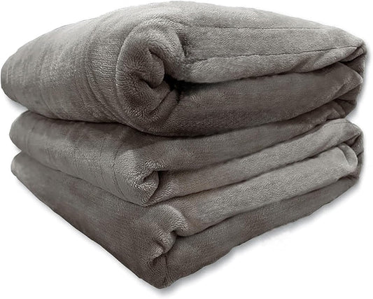 Tefici Electric Heated Blanket Throw, Super Cozy Soft 2-Layer Flannel 50" x 60" Heated Throw with 3 Heating Levels & 4 Hours Auto Off, Machine Washable, ETL&FCC Certified, Home Office Use, Red