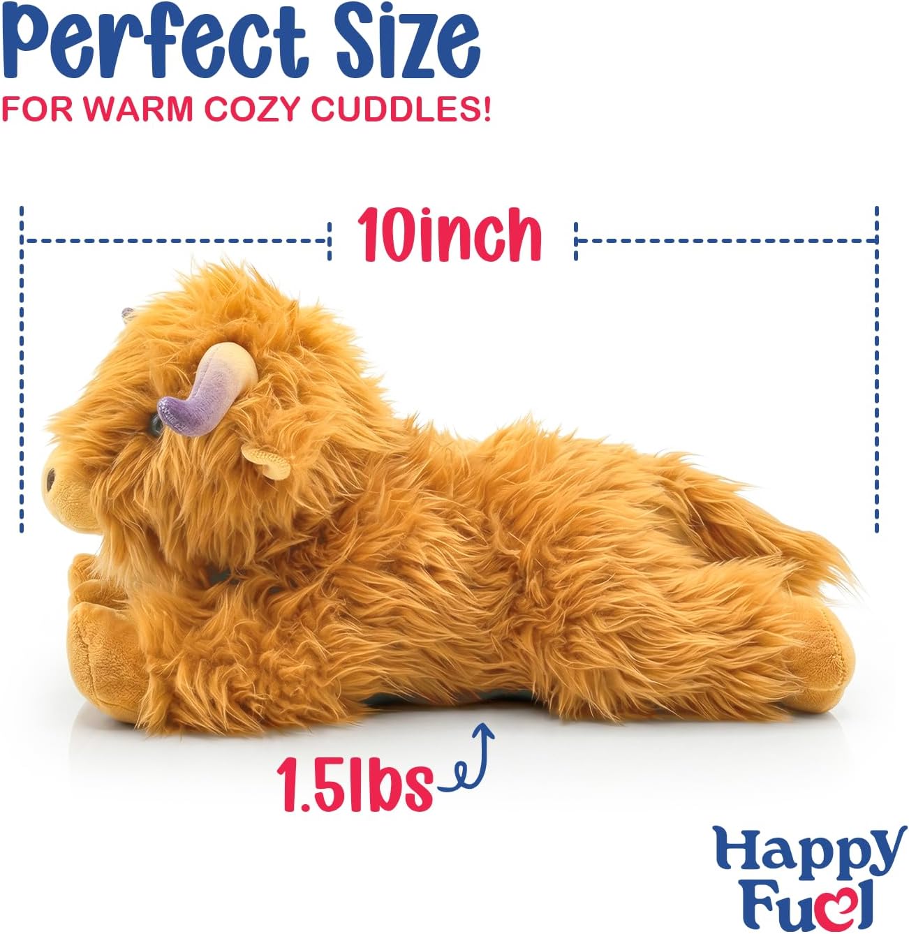Bunny Microwavable & Weighted Stuffed Animals - 1.5 Lbs Unscented Heating Pad for Period Cramps Pain Relief and Anxiety, Cute Bunny Plush Toys Gifts for Women Girls Adults and Kids by Happy Fuel