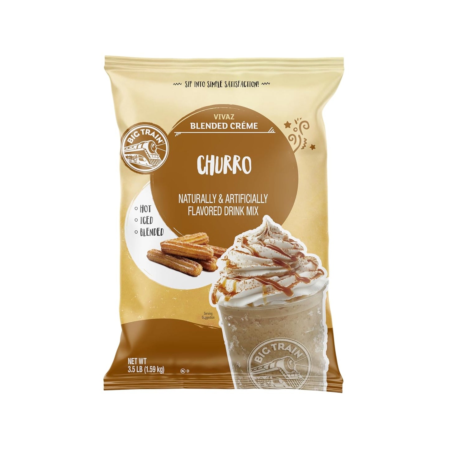 Big Train Vanilla Bean Blended Crème Beverage Mix, 3.5 Pound (Pack of 1) - Colors A