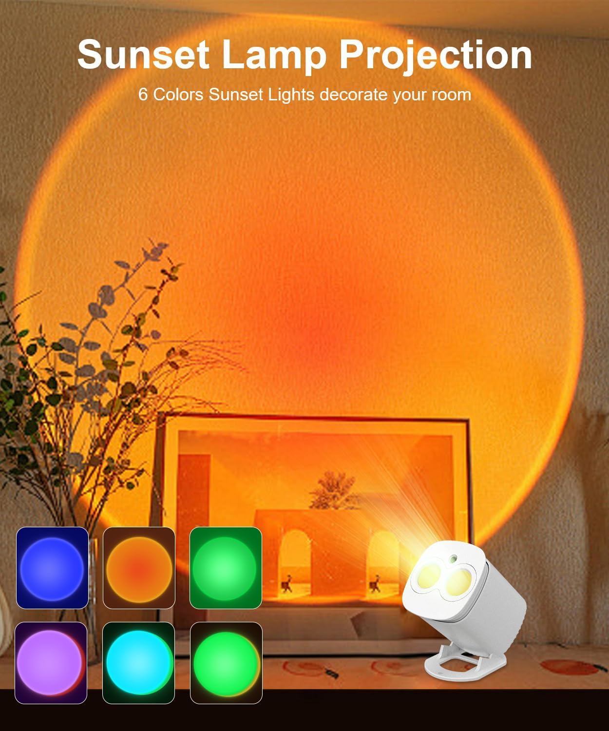 Galaxy Projector,Galaxy Projector for Bedroom Decor,Sunset Lamp Projection with Timer and Remote Control 55 Lighting Modes, Night Light Projector for Adults, Bedroom, Living Room and Home Theater