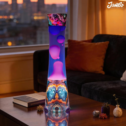 JAMBO 15.5" The Upgraded Motion Lamp, Sunset Decal Motion Light, Beautiful Home Decor, Living Room Bedroom Lamp, Relaxing Nightlight for Teens, Kids & Adults
