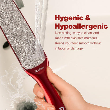 Probelle Double Sided Multidirectional Nickel Foot File Callus Remover - Immediately Reduces calluses and Corns to Powder for Instant Results, Safe Tool (Dark Grey)