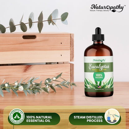 Naturopathy Lavender Essential Oil, 100% Natural Therapeutic Grade, Premium Quality Lavender Oil, 4 fl. Oz - Perfect for Aromatherapy and Relaxation