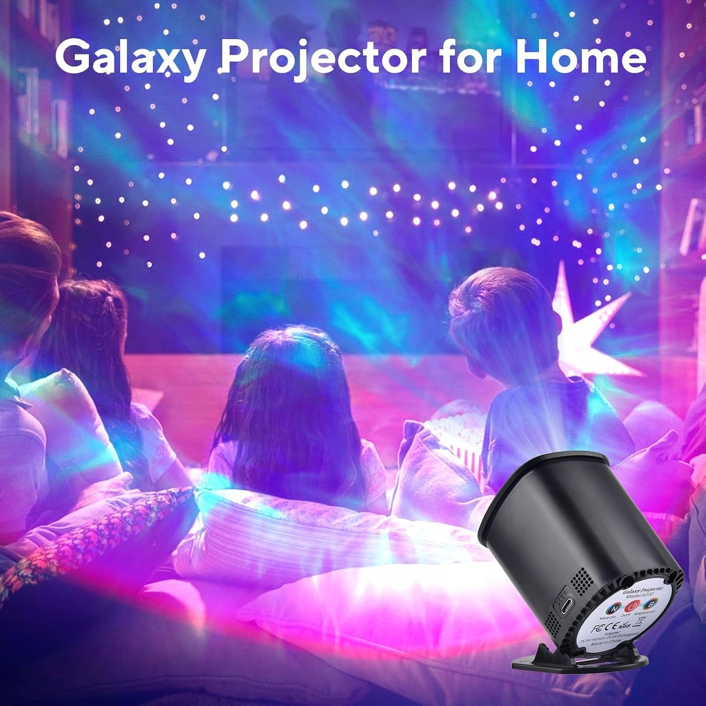 Galaxy Projector for Bedroom, Nebula Ceiling Led Lamp with Remote