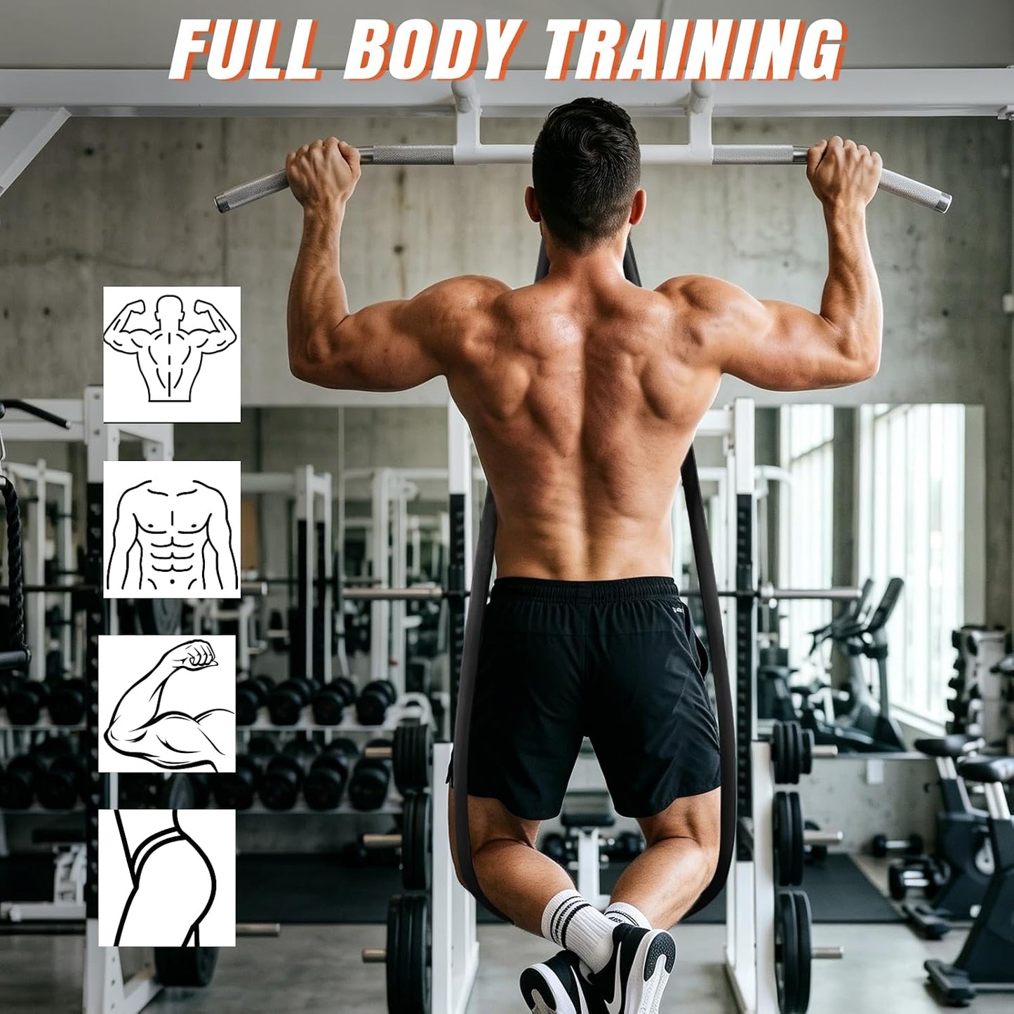 Resistance Bands for Working Out，Pull Up Assistance Bands Set, Unisex Exercise Bands for Home and Gym Workouts, Full Body Workouts, Stretching and Physical Therapy