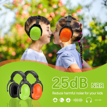 ZOHAN EM030 Kids Ear Protection, Noise Cancelling Headphones Ear Muffs for Autism Sensory, Safety Noise Reduction Hearing Protection for Monster Truck/Concerts/Fireworks/Air Shows