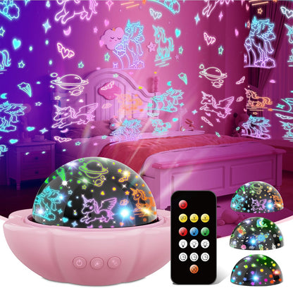 MINGKIDS Toys for 3-8 Year Old Girls Boys,Star Night Light Projector with Hard Projection Cover, Timer&Rotation,2-9 Year Olds Kids Chritsmas Birthday Gifts