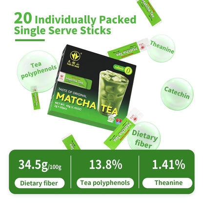 TIAN HU SHAN Matcha Powder 3.5oz/100g Culinary Macha for Latte Baking
