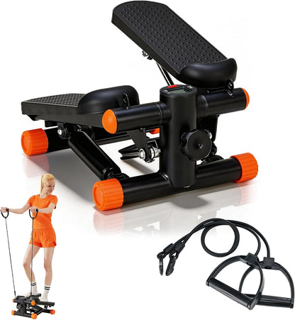 NEWBULIG Mini Stepper for Exercise at Home Stair Step Machine for Indoor Fitness Portable Home Gym Stepper for Full Body Workout 300lb Weight Capacity