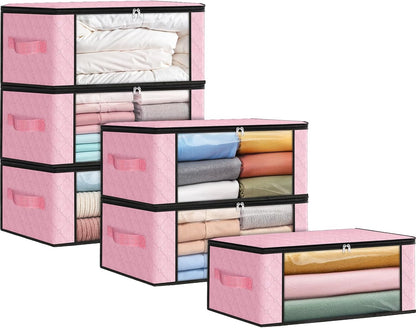 Fab totes Storage Bags for Clothes Blanket Storage Bins with Lids