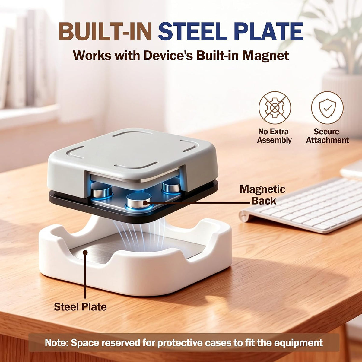 Meonum Phone Access Blocker Device Mount Compatible with Brick, Milky White