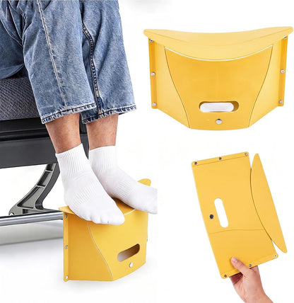 2pcs Portable Airplane Foot Rest for Air Travel Under Desk & Outdoor Stool