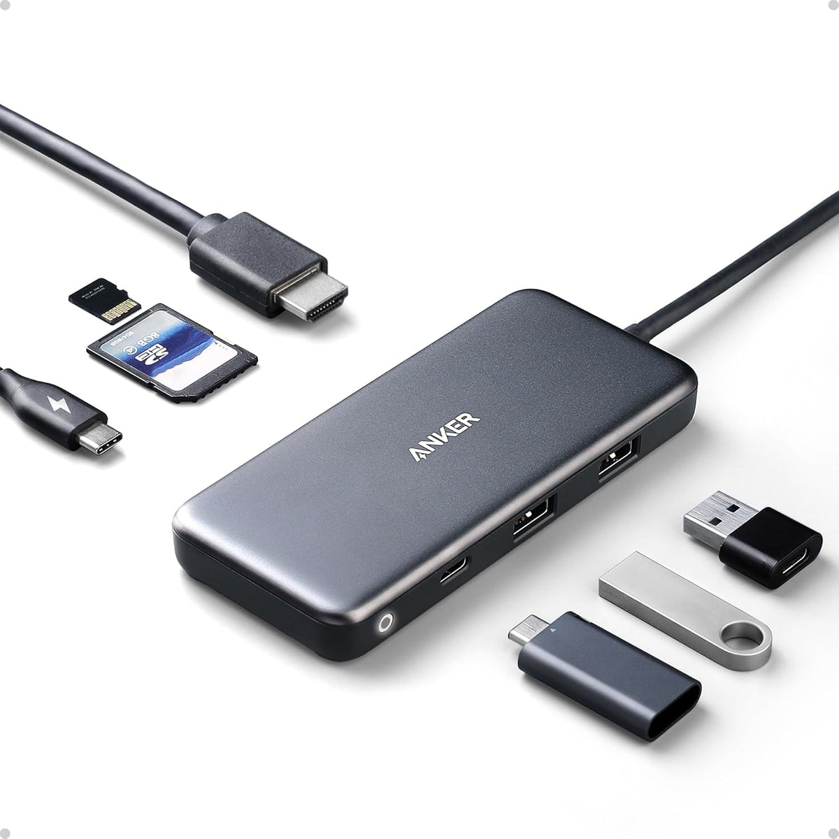 Anker Laptop Docking Station Dual Monitor, 8-in-1 USB C Hub with 4K HDMI